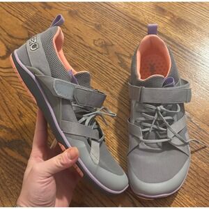 Xero Shoes | Forza Trainer Women's Gray Pink Barefoot Running Shoes Size 8.5